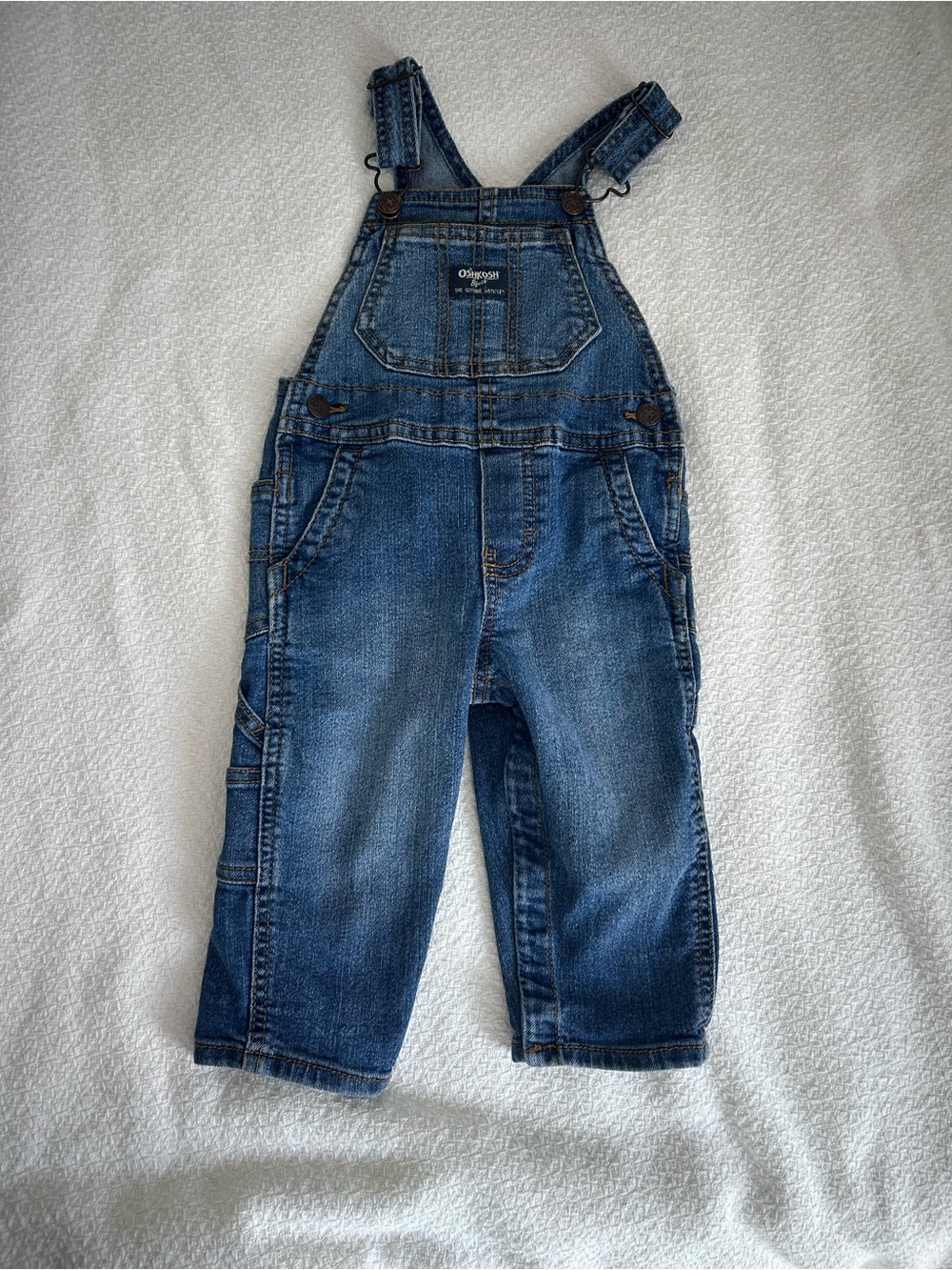 OshKosh B'gosh Dark Blue Denim Kids Overalls